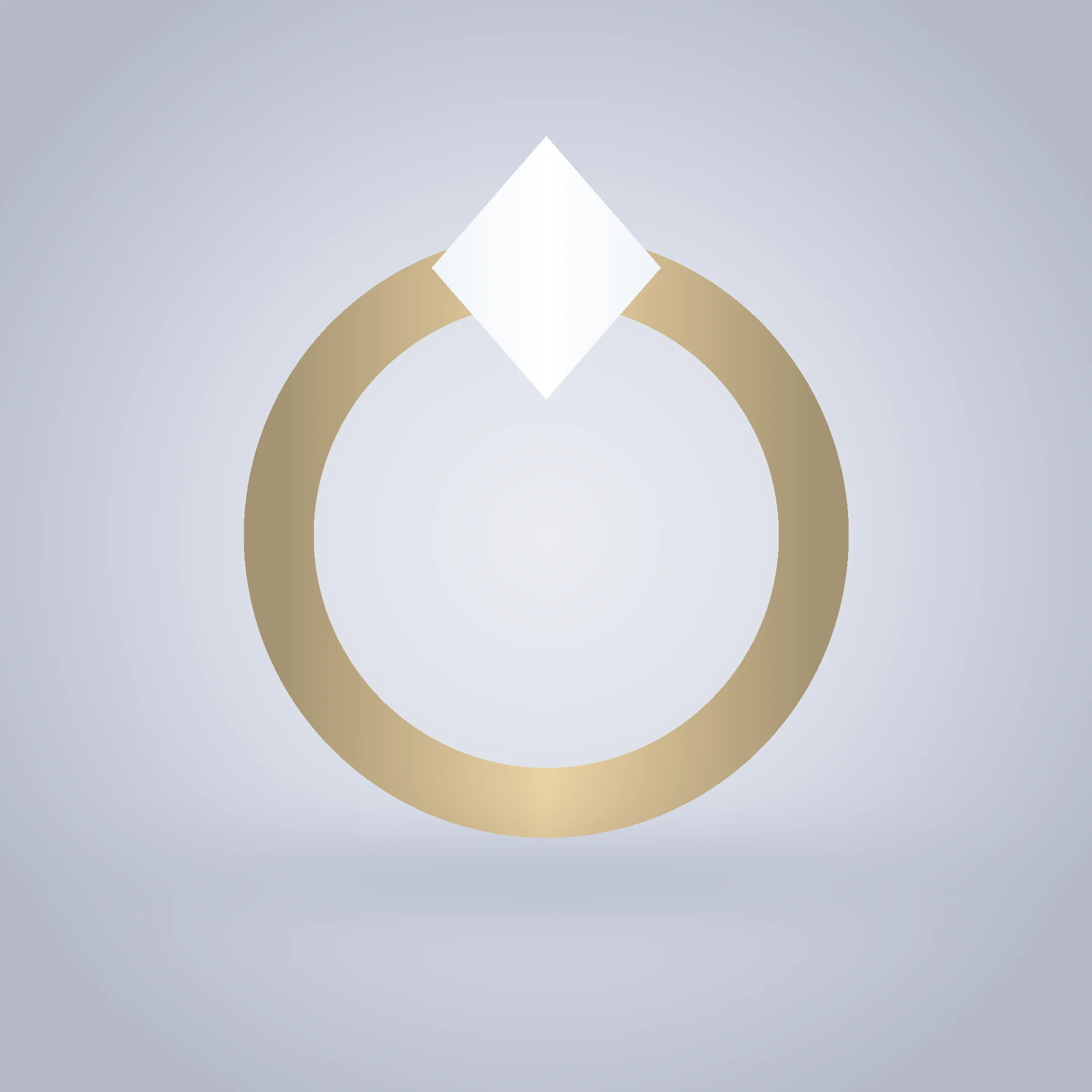Aurora Solitaire Ring hero shot