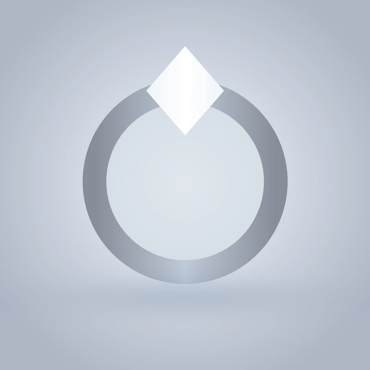 Platinum Solitaire Ring hero shot