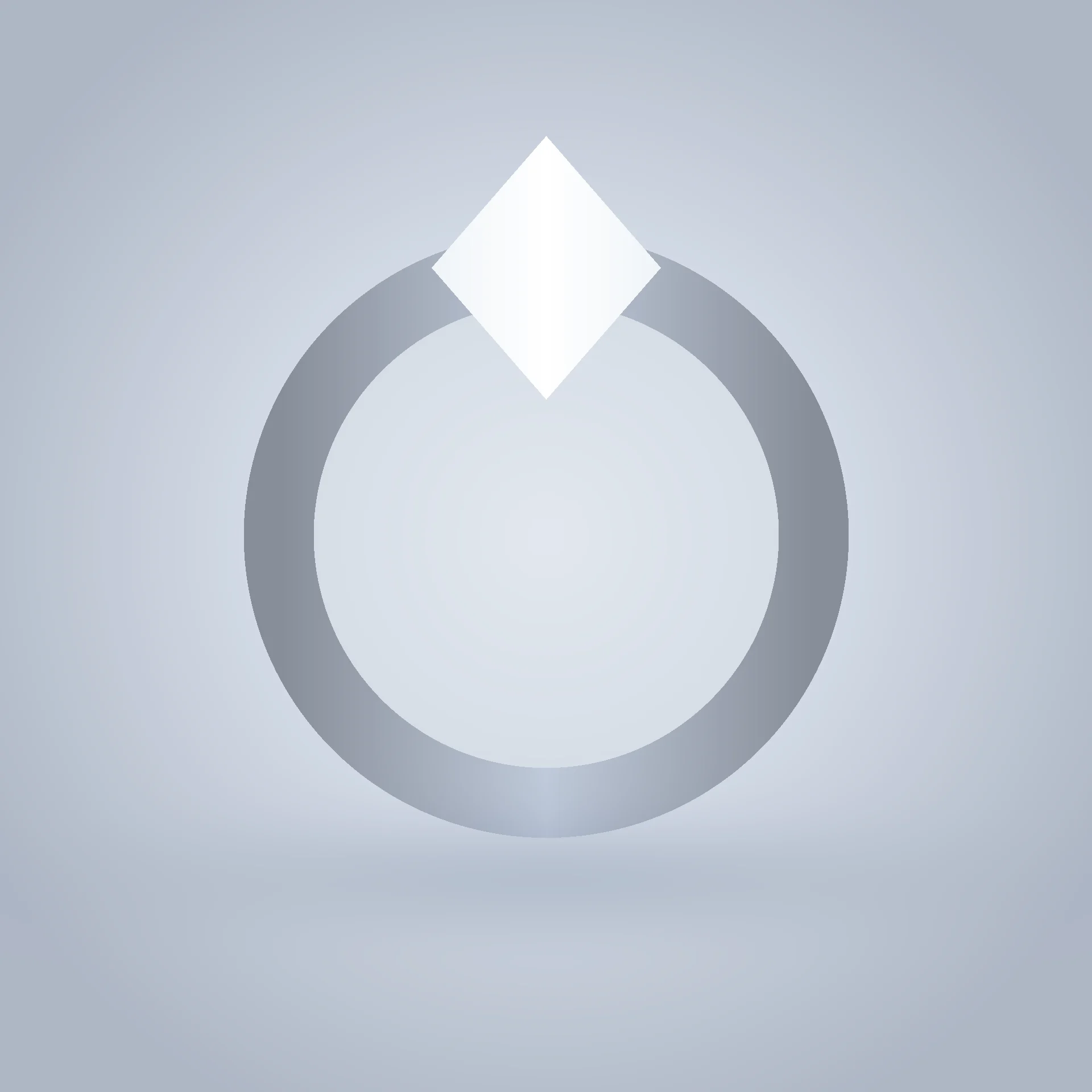 Platinum Solitaire Ring hero shot