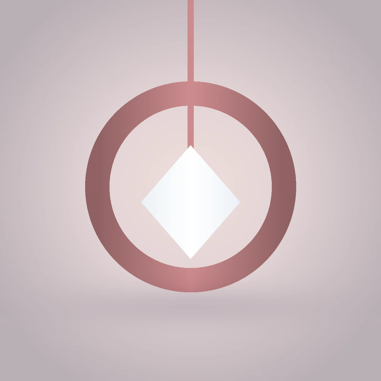 Rose Gold Pendant hero shot