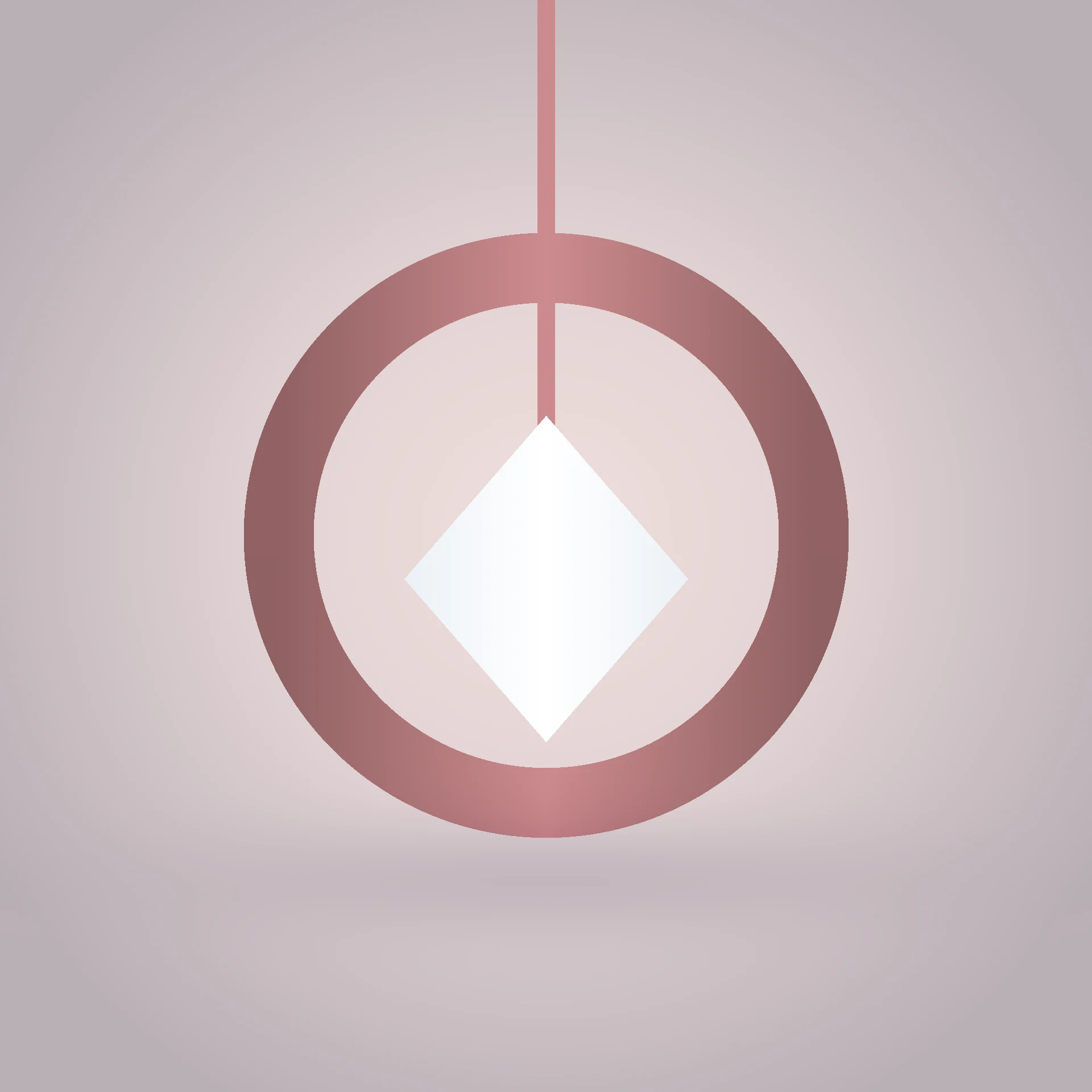 Rose Gold Pendant hero shot